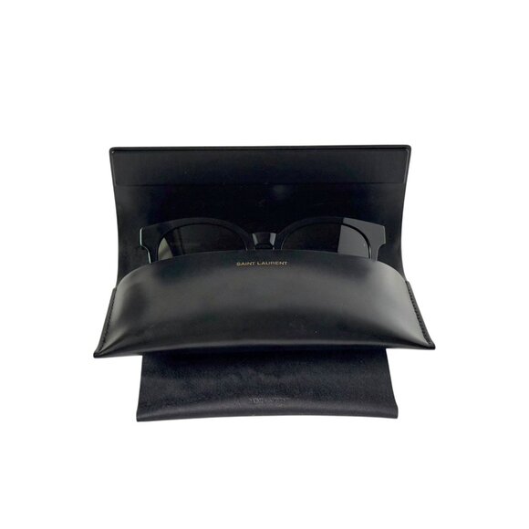 Saint Lauren Paris SL M25/K 001 Black Sunglasses 58mm Handmade in Italy Unisex - Picture 12 of 15